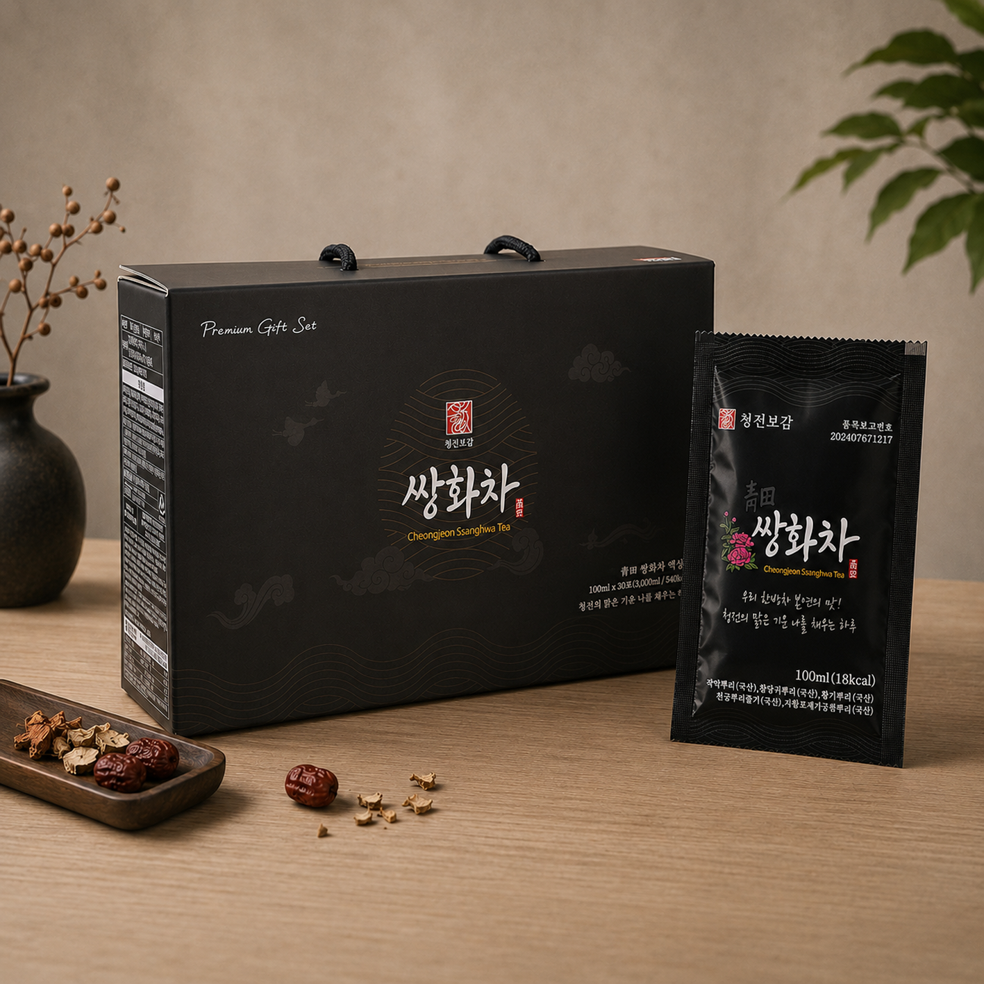 [청전보감] 쌍화차 100ml 30포 전통원료차